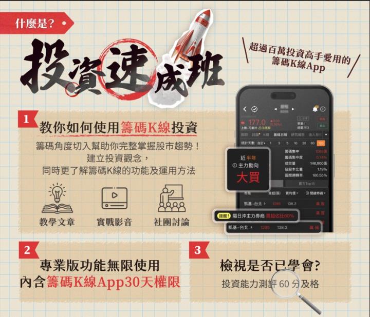  【投資速成班】教學行事曆-每天更新最新章節!!