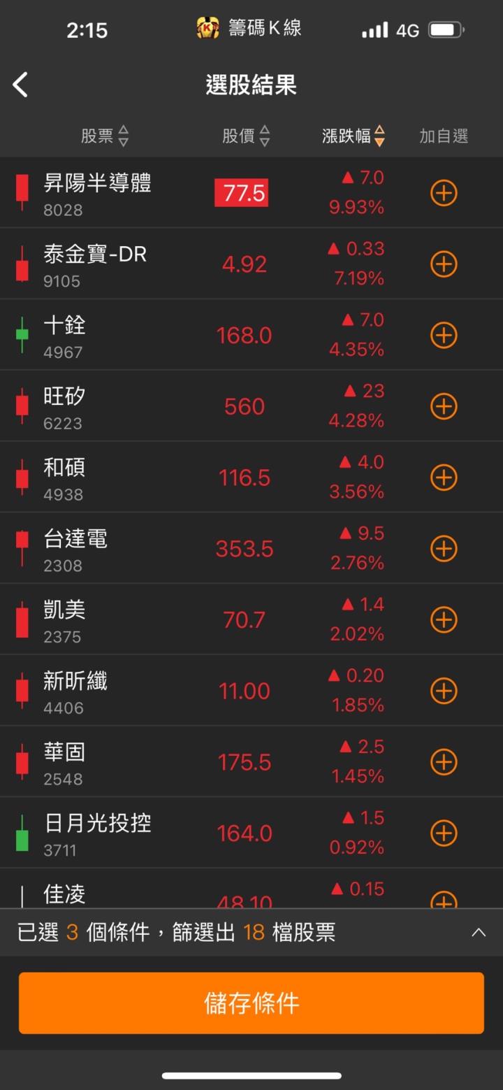 【14天衝刺學習營】- 選股設定