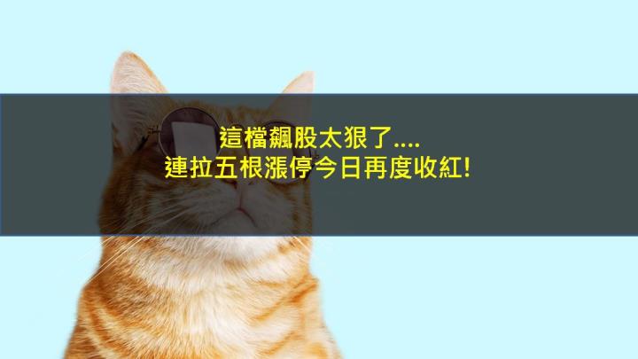 這檔飆股太狠了….連拉五根漲停今日再度收紅!