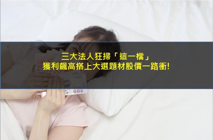 三大法人狂掃「這一檔」，獲利飆高搭上大選題材股價一路衝!