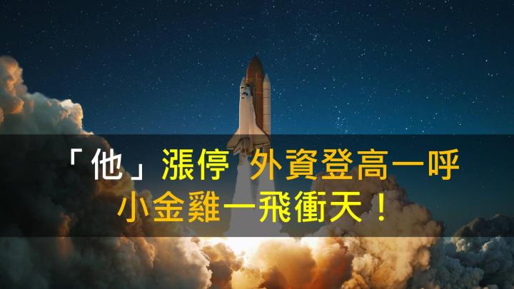 「他」漲停,外資登高一呼,小金雞一飛衝天!