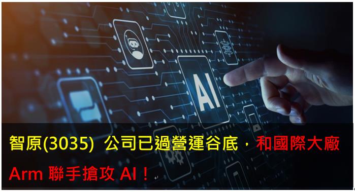 智原(3035) 公司已過營運谷底，和國際大廠Arm攜手搶攻AI！