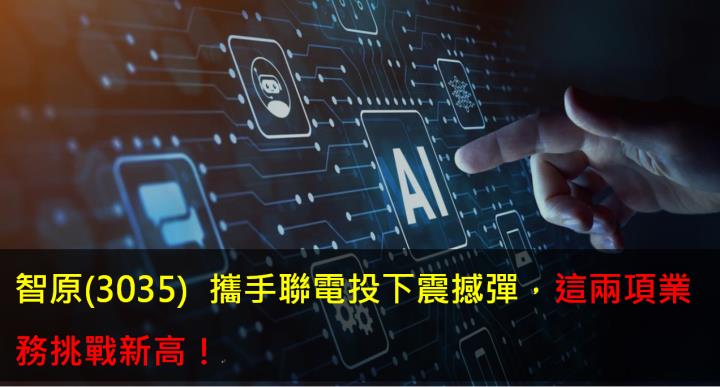 智原(3035) 攜手聯電投下震撼彈，這兩項業務挑戰新高！
