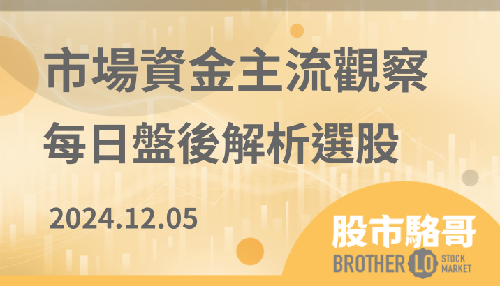 2024.12.05【盤後解析選股】週報有分析，上半週漲權值股下半週換中小