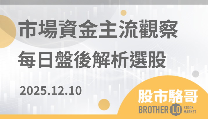 2025.12.10【盤後解析選股】群翊(6444)、金居(8358)、國巨(2327)、銳澤(7703)