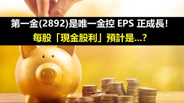 第一金(2892)是唯一金控 EPS 正成長！每股「現金股利」預計是...？
