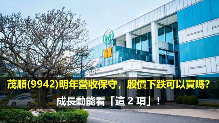 茂順(9942)明年營收保守，股價下跌可以買嗎？成長動能看「這 2 項」！