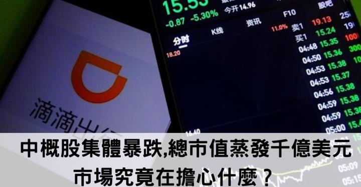 中概股集體暴跌,總市值蒸發千億美元❗❗。市場究竟在擔心什麼？💥