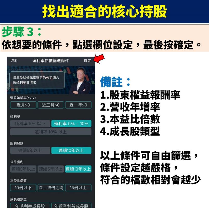 【不敗存股術 APP】實戰應用教學大公開：選定「核心持股」及「衛星持股」，定期檢視價值低估！