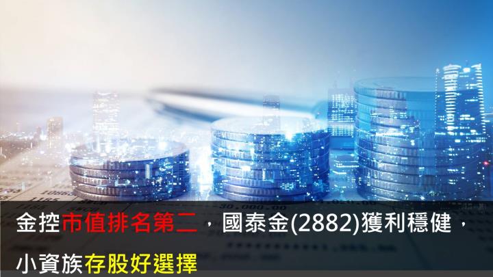 金控市值排名第二，國泰金(2882)獲利穩健，小資存股好選擇