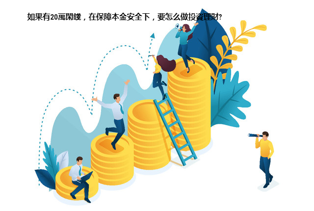 如果有20萬閑錢，在保障本金安全下，要怎么做投資理財?