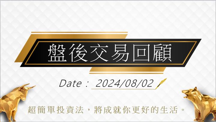 08/02盤後交易回顧｜超簡單期貨策略，當沖操作採「突破」策略，波段操作以震盪整理趨勢未明思考