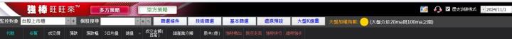 11/05強棒旺旺來交易回顧｜聯鈞(3450)量增轉強
