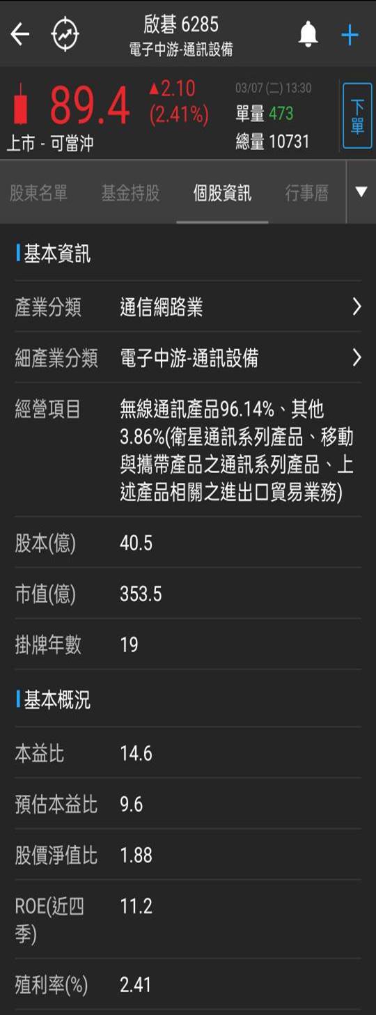 啟碁(6285)三大產品線成長,2023年營運成果可望成長超過10%