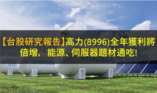 【台股研究報告】高力(8996)全年獲利將倍增，能源、伺服器題材通吃!