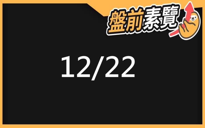 12/22 愛德恩盤前素懶!5檔短波操作股、10篇即時個股新聞,讓你掌握市場大方向