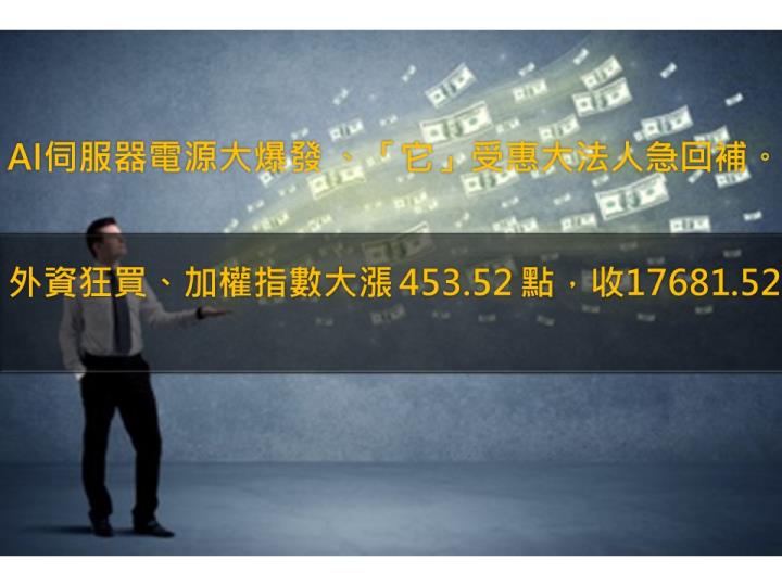 AI伺服器電源大爆發「它」受惠大、法人認錯急回補