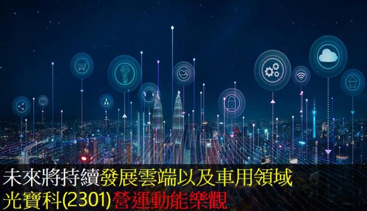 未來將持續發展雲端以及車用領域,光寶科(2301)營運動能樂觀