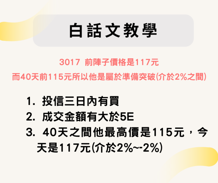 【大手拉小手系列第八集】投信剛買準突破