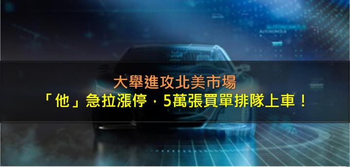 大舉進攻北美市場，「他」急拉漲停，5萬張買單排隊上車！