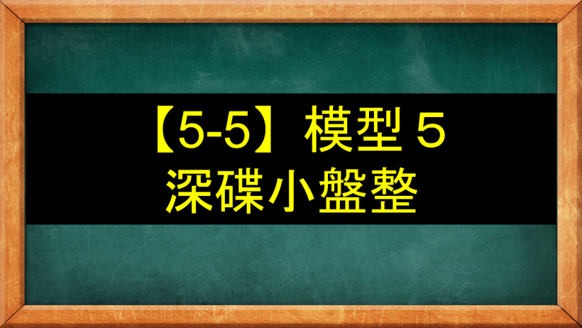 【5-5】盤整區模型５－深碟小盤整