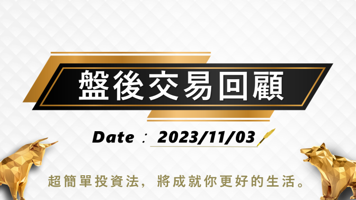 11/03 盤後交易回顧｜依據超簡單期貨交易策略，震盪盤勢請投資人採取「休息」策略