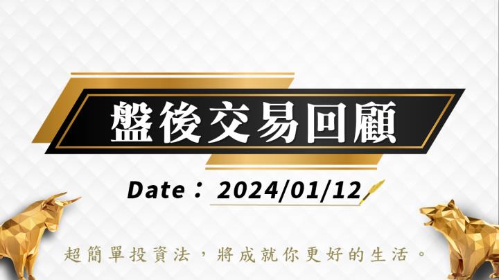 01/12 盤後交易回顧｜依據超簡單期貨交易策略，震盪盤勢請投資人採取「休息」策略