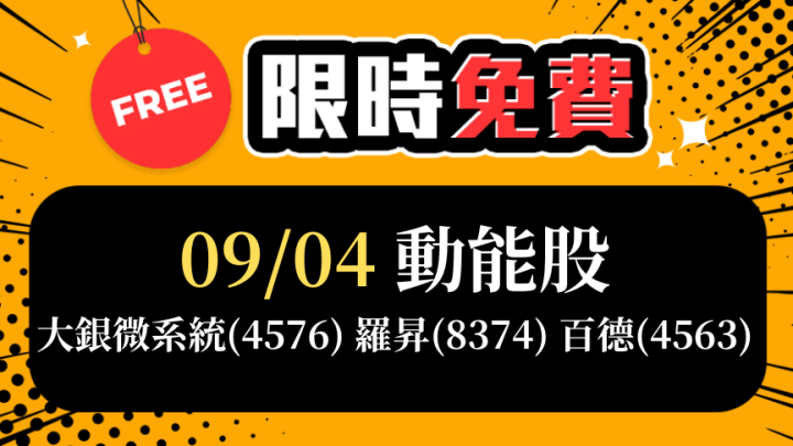 💥限時免費觀看💥9/4愛德恩盤後素懶！3檔動能股基本面，讓你掌握市場大方向