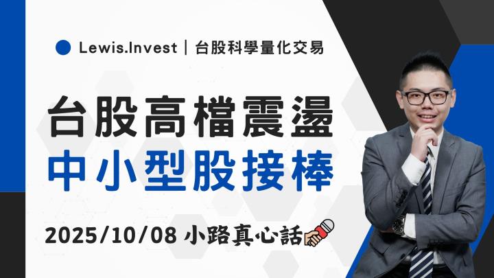 【10/08小路盤後速覽】台股震盪劇烈,市場資金持續輪動