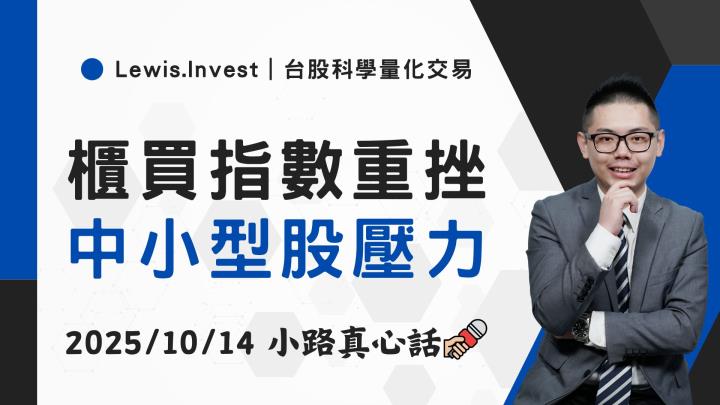 【10/14小路盤後速覽】櫃買指數大跌重挫，市場中小型股壓力大