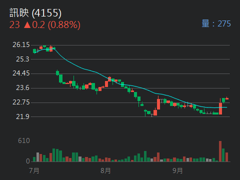 訊映 4155 個股概覽 個股分析 股市