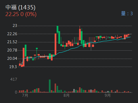 中福 1435 個股概覽 個股分析 股市